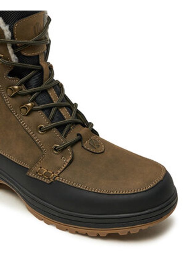 Kimberfeel Trapery Nolan Khaki. Kolor: brązowy. Materiał: skóra