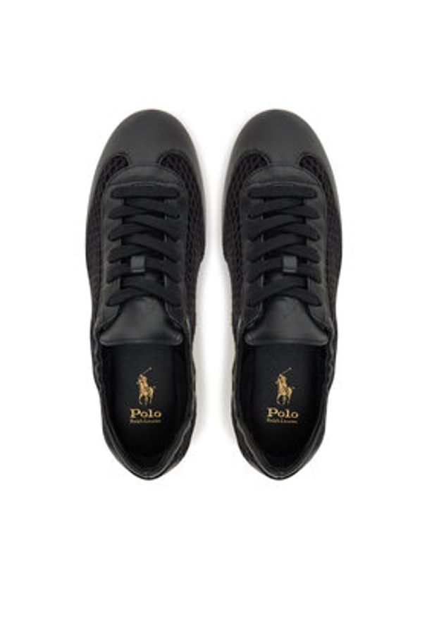 Polo Ralph Lauren Półbuty 804956687003 Czarny. Kolor: czarny. Materiał: skóra