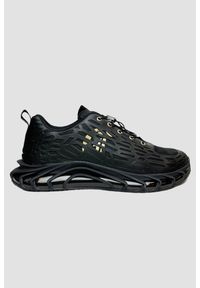 Just Cavalli - JUST CAVALLI Czarne sneakersy FONDO LETO DIS. 3, Rozmiar 42. Kolor: czarny