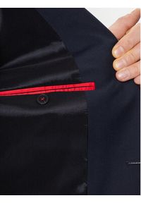 Hugo Garnitur 50450994 Granatowy Extra Slim Fit. Kolor: niebieski. Materiał: wełna #4