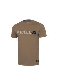 PITBULL - Koszulka męska Pitbull Dog 89. Kolor: biały, wielokolorowy, brązowy