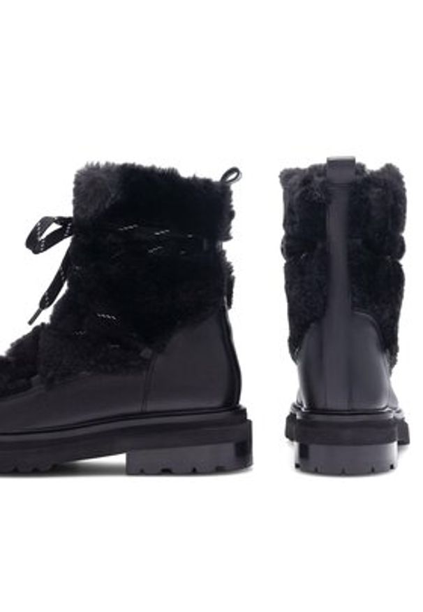 Badura Śniegowce STARK-02W4-013 Czarny. Kolor: czarny. Materiał: skóra