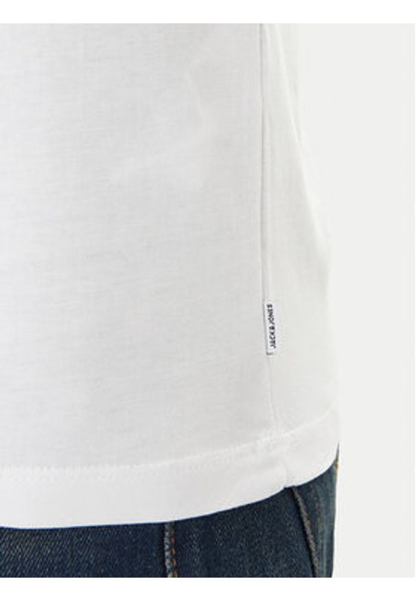 Jack & Jones T-Shirt Organic Basic 12156101 Biały Slim Fit. Kolor: biały. Materiał: bawełna