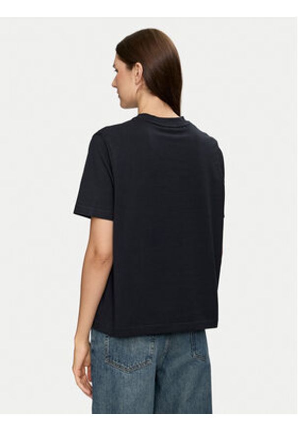 TOMMY HILFIGER - Tommy Hilfiger T-Shirt Modern Flag WW0WW43597 Granatowy Relaxed Fit. Kolor: niebieski. Materiał: bawełna