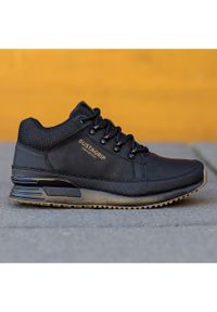 Skórzane buty męskie sneakersy czarne Cruiser Bustagrip. Kolor: czarny. Materiał: skóra #4