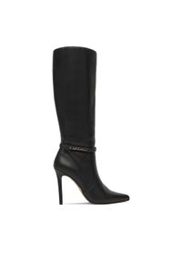 Just Cavalli Kozaki 79RA3S07 ZSD53 Czarny. Kolor: czarny. Materiał: skóra