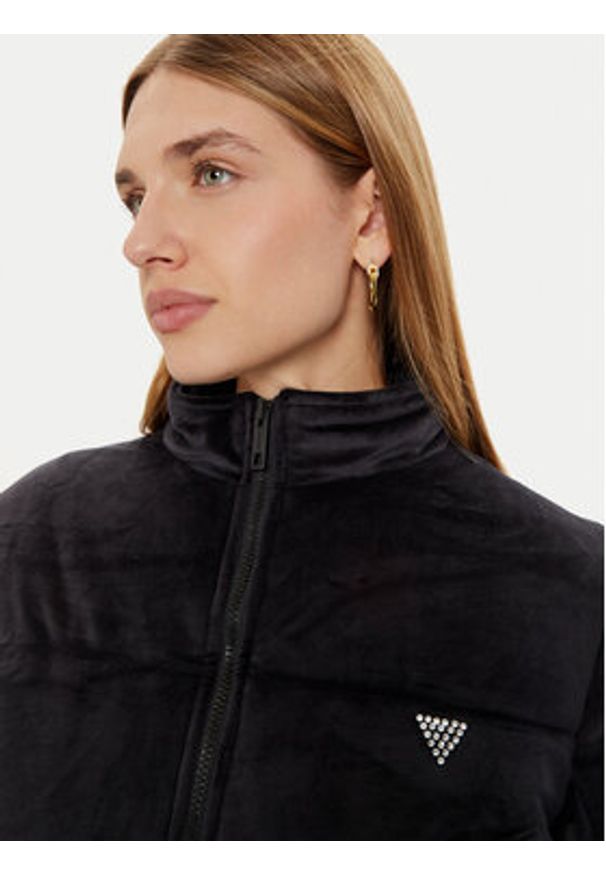 Guess Kurtka zimowa V4BL03 KBXI2 Czarny Regular Fit. Kolor: czarny. Materiał: syntetyk. Sezon: zima