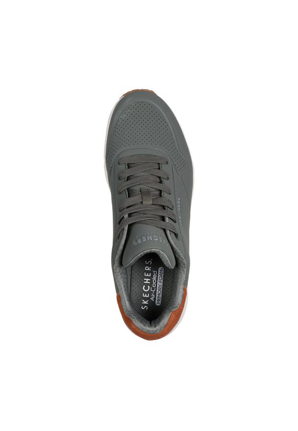 skechers - Tenisówki Skechers Model Uno - Suited On Air Kolor Zielony. Kolor: brązowy, zielony, wielokolorowy. Materiał: syntetyk, tkanina