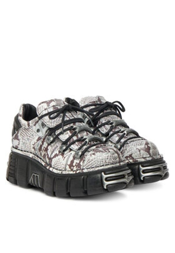 NEW ROCK Sneakersy M-120N-C59 Beżowy. Kolor: beżowy. Materiał: skóra