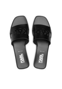 Karl Lagerfeld - KARL LAGERFELD Klapki KL80405 Czarny. Kolor: czarny. Materiał: skóra #4