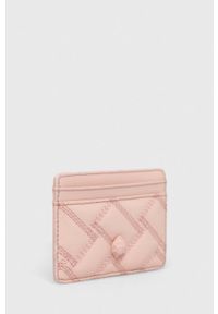 Kurt Geiger London etui na karty skórzane kolor różowy. Kolor: różowy. Materiał: skóra #2
