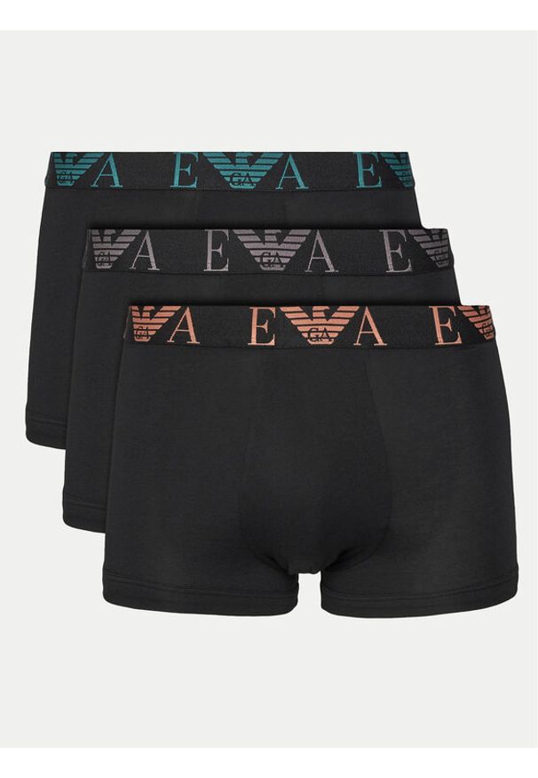 Emporio Armani Underwear Komplet 3 par bokserek EM000259 AF10778 MC061 Czarny. Kolor: czarny. Materiał: bawełna