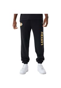 Spodnie męskie New Era NBA Team Script Jogger Los Angeles Lakers. Kolor: czarny. Materiał: dresówka #1