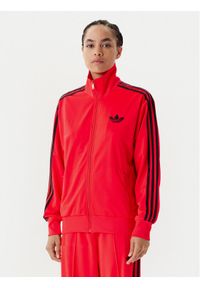 Adidas - adidas Bluza adicolor Classic Firebird JW3663 Pomarańczowy Loose Fit. Kolor: pomarańczowy. Materiał: syntetyk