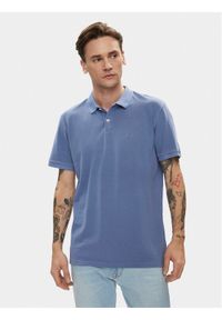 Lee Polo 112349954 Niebieski Regular Fit. Typ kołnierza: polo. Kolor: niebieski. Materiał: bawełna #1