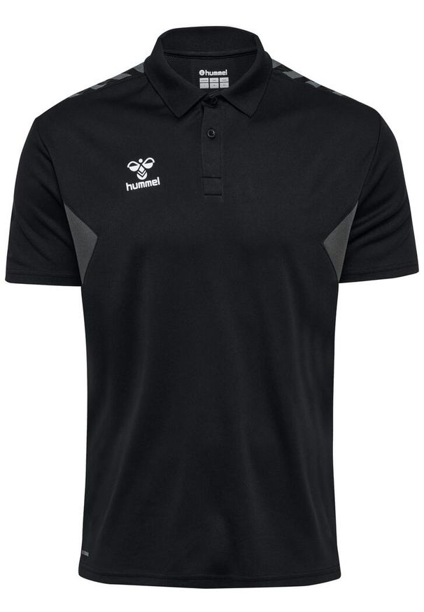 Koszulka sportowa Hummel Authentic Functional Polo. Typ kołnierza: polo. Kolor: czarny