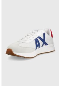 Armani Exchange buty XUX071.XV527.K674 kolor biały. Nosek buta: okrągły. Zapięcie: sznurówki. Kolor: biały. Materiał: guma #2