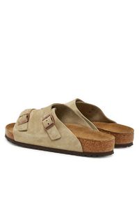 Birkenstock Klapki Zürich 50461 Brązowy. Kolor: brązowy. Materiał: skóra