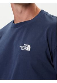 The North Face T-Shirt Simple Dome NF0A87NR Granatowy Oversize. Kolor: niebieski. Materiał: bawełna #3