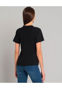 COMME DES GARCONS PLAY - Czarny t-shirt z sercem. Okazja: na co dzień. Kolor: czarny. Materiał: jeans. Styl: klasyczny, casual #3