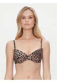 Hunkemöller Góra od bikini Animalia 301859 Brązowy. Kolor: brązowy. Materiał: syntetyk