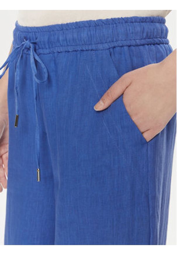 Marella Kuloty 2413131084 Niebieski Regular Fit. Kolor: niebieski. Materiał: len