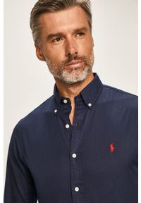 Polo Ralph Lauren - Koszula. Typ kołnierza: polo. Kolor: niebieski. Materiał: tkanina #6