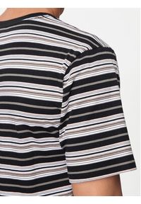 Converse T-Shirt M Loose Fit Striped Tee 10027159-A01 Czarny Loose Fit. Kolor: czarny. Materiał: bawełna #5