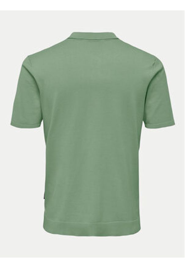 Only & Sons Polo Wyler 22022219 Zielony Regular Fit. Typ kołnierza: polo. Kolor: zielony. Materiał: wiskoza