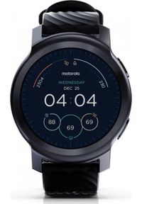 MOTOROLA - Smartwatch Motorola Moto Watch 100 Czarny (ME-MO-B002). Rodzaj zegarka: smartwatch. Kolor: czarny