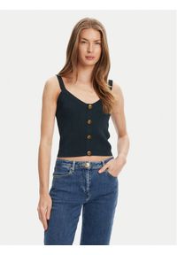 Guess Top W5YR10 Z0130 Zielony Regular Fit. Kolor: zielony. Materiał: syntetyk