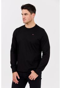 Diesel - DIESEL Czarny longsleeve męski T-ADJUST-LS-MICRODIV, Rozmiar M. Kolor: czarny. Materiał: bawełna, elastan, materiał. Długość rękawa: długi rękaw. Długość: długie #4