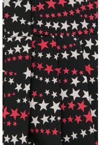 Red Valentino sukienka kolor czarny mini rozkloszowana. Kolor: czarny. Materiał: tkanina. Długość rękawa: długi rękaw. Typ sukienki: rozkloszowane. Długość: mini #4