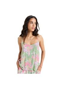 Roxy - Top na ramiączkach dla Kobiety HIBISCUS ISLAND. Kolor: zielony. Materiał: wiskoza, materiał. Długość rękawa: na ramiączkach