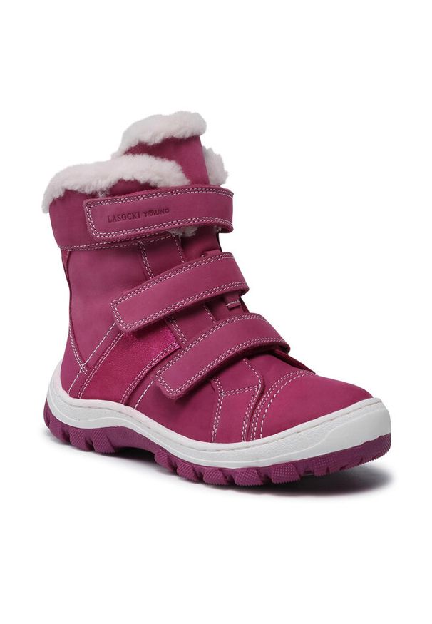 Kozaki Lasocki Young. Kolor: różowy