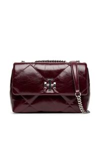 Tory Burch Torebka Kira Diamond 169326 Bordowy. Kolor: czerwony. Materiał: skórzane