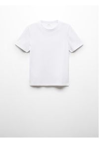 mango - Mango T-Shirt Rita77090571 Biały Regular Fit. Kolor: biały. Materiał: bawełna #3