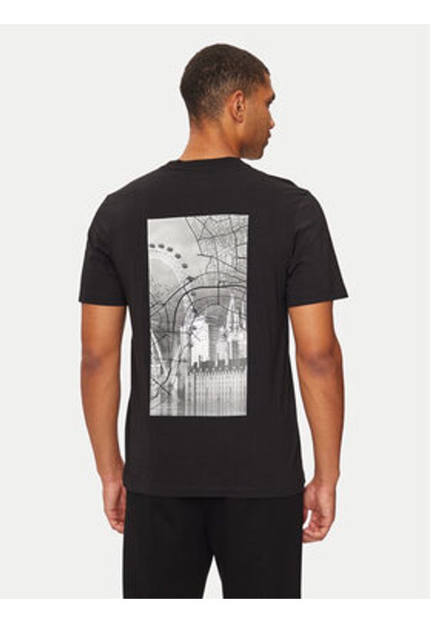 BOSS - Boss T-Shirt 50532427 Czarny Regular Fit. Kolor: czarny. Materiał: bawełna