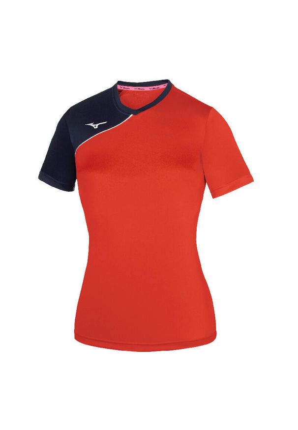 Damski jersey Mizuno Team Trad Soukyu. Kolor: czerwony, niebieski, wielokolorowy. Materiał: jersey. Sport: piłka nożna