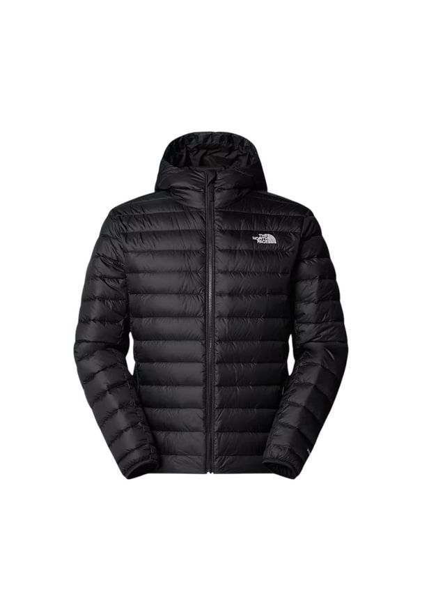 The North Face - Kurtka sportowa męska Classic Down Hooded Jacket. Kolor: czarny. Materiał: poliester. Styl: sportowy
