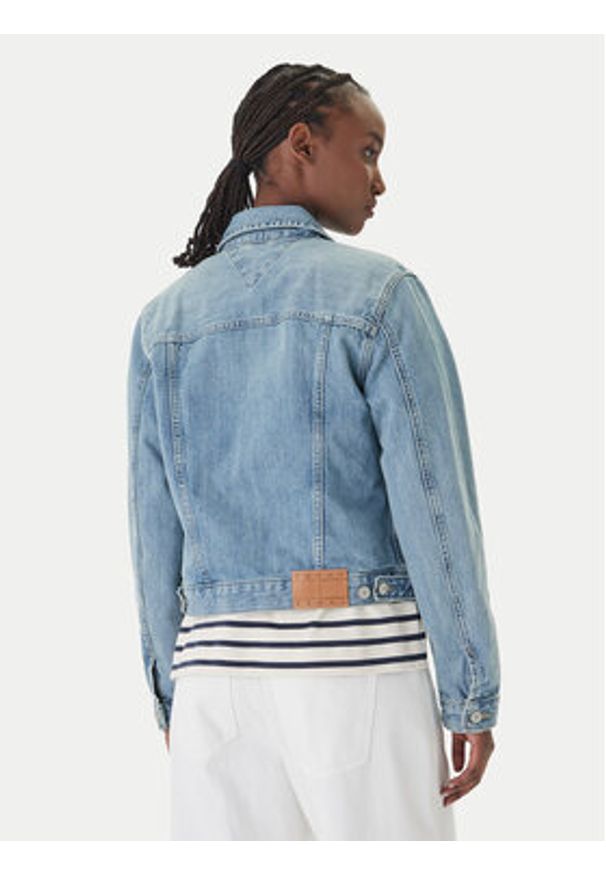 Tommy Jeans Kurtka jeansowa Classic DW0DW22720 Niebieski Regular Fit. Kolor: niebieski. Materiał: bawełna