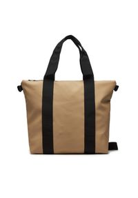 Rains Torba Tote Bag Mini W3 14160 Beżowy. Kolor: beżowy. Materiał: materiał #1