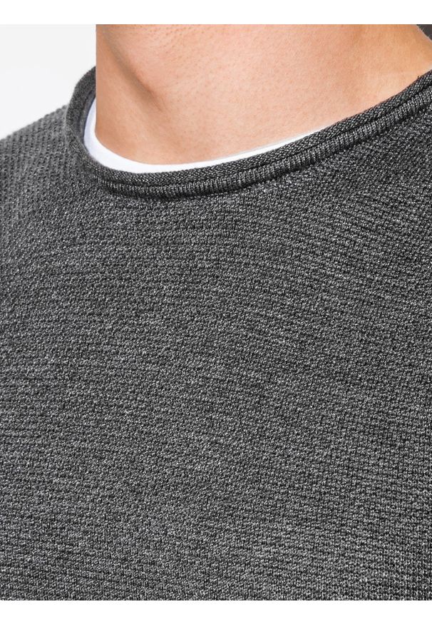 Szary sweter Ombre Clothing na co dzień, melanż, casualowy