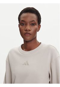 Adidas - adidas Bluza ALL SZN French Terry JV9816 Beżowy Regular Fit. Kolor: beżowy. Materiał: bawełna #3