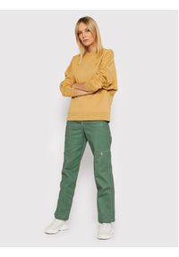 Adidas - adidas Spodnie materiałowe Twill HE4737 Zielony Regular Fit. Kolor: zielony. Materiał: materiał, bawełna #4