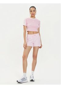Adidas - adidas T-Shirt 3-Stripes Baby IP0664 Różowy Slim Fit. Kolor: różowy. Materiał: bawełna #6