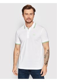 BOSS - Boss Polo Paddy 50469055 Biały Regular Fit. Typ kołnierza: polo. Kolor: biały. Materiał: bawełna