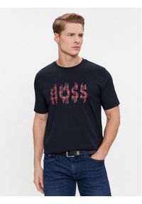 BOSS - Boss T-Shirt Teeheavyboss 50510009 Granatowy Regular Fit. Kolor: niebieski. Materiał: bawełna