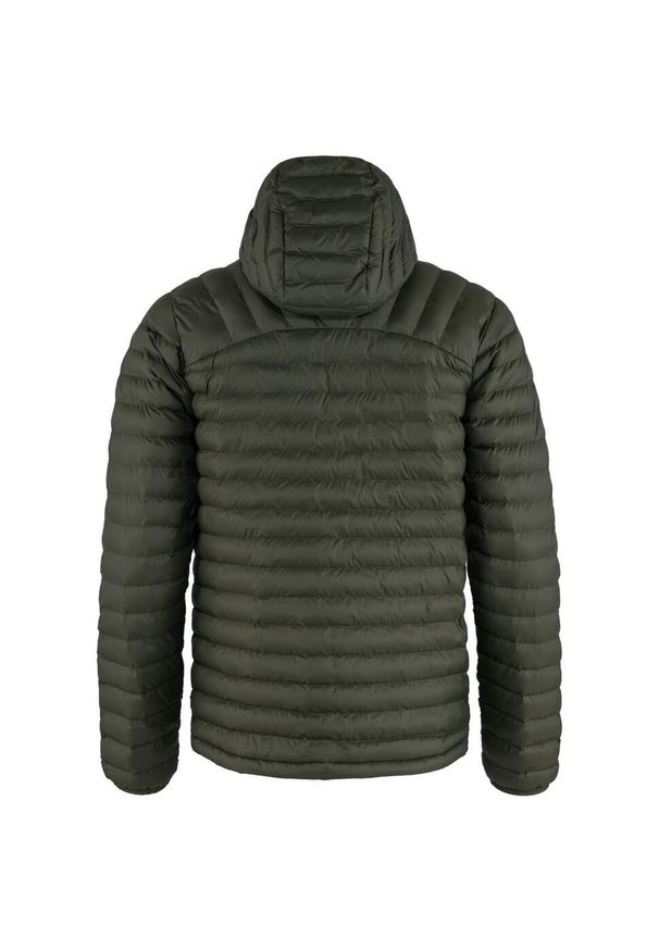 Fjällräven - Kurtka ocieplana męska Fjallraven Expedition Latt Hoodie. Kolor: zielony. Materiał: puch. Sport: turystyka piesza