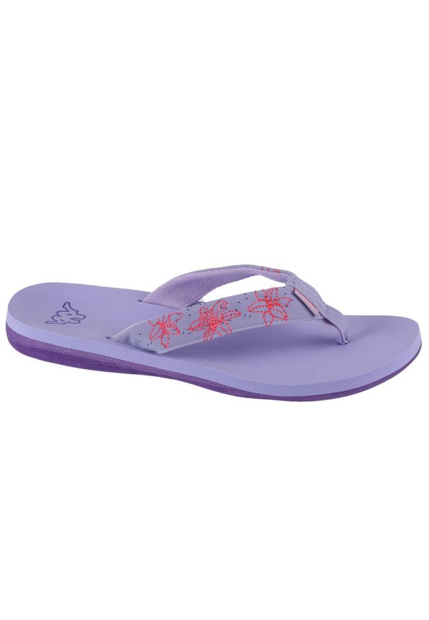 Japonki damskie Kappa Lagoon. Kolor: fioletowy. Materiał: tkanina, materiał, guma, syntetyk